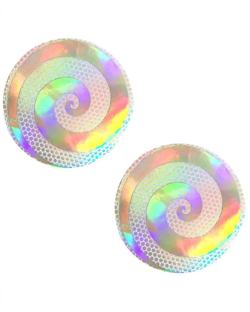 Neva Nude Care Bear Stare Holographic Spiral Nipple Pasties 2 Neva Nude Care Bear Stare Holographic Spiral Nipple Pasties